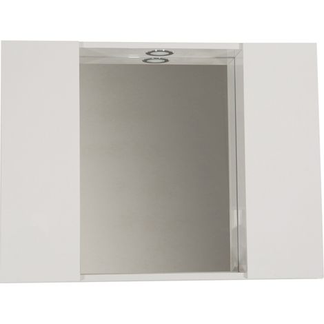 "SPECCHIERA DA BAGNO """"NILO"""" 2 ANTE L.80 x H.60 x P.15 cm"
