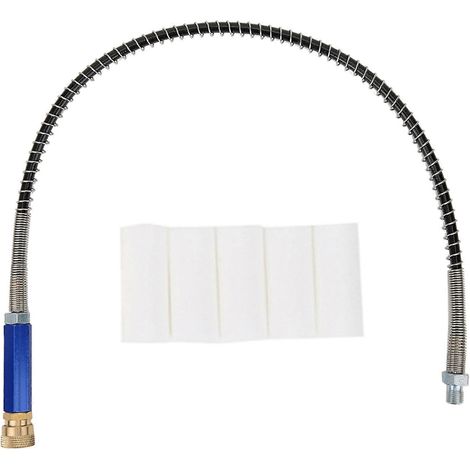Tuyau extérieur spiralé acier pour pompe haute pression séparateur huile-eau métallique, tête femelle, flexible renforcé (1/5)