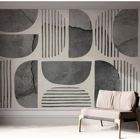 Fotomurale adesivo - parete decorativa - decorazione casa - stile moderno parete - Forme geometriche 312x219 cm (1/5)