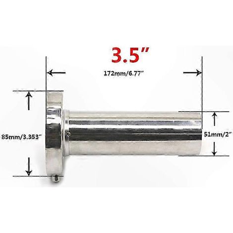 Auspuffschalldämpfer aus verchromtem Edelstahl – 85 mm/98 mm/110 mm Universal
