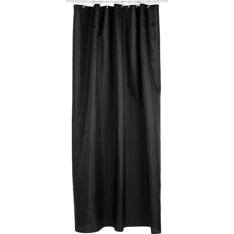 Rideau de douche en polyester imperméable avec anneaux COLORS