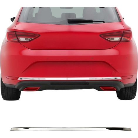 Moulure de Pare-chcos Arrière pour Seat Leon 2012-2019 acier inox (1/5)