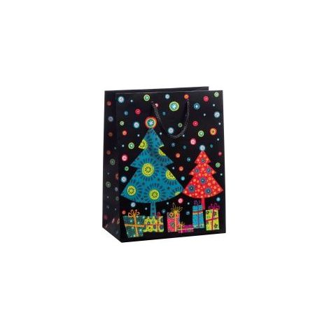 Duni Geschenktüte Magic Weihnachten mehrfarbig 17,8 x 22,9 cm