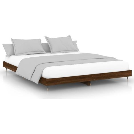 Maison Exclusive - Giroletto senza Materasso Rovere Marrone 120x200 cm Truciolato (1/5)