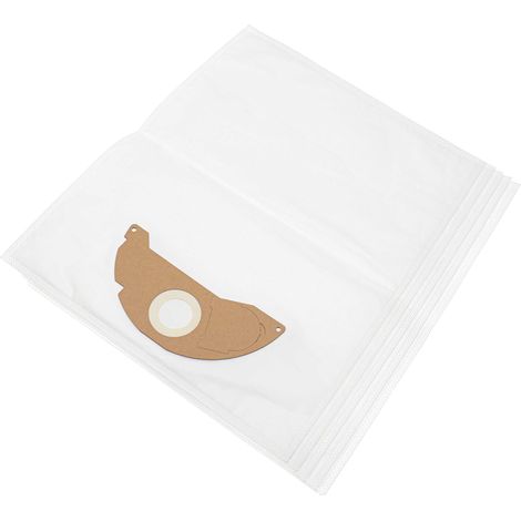 vhbw 5x bolsa compatible con Kärcher SE 6.100  SE 5.100, SE6 Signature Line, SE5 aspiradora - 53 cm x 42,5 cm blanco (1/5)