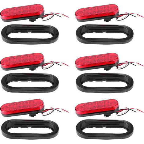 Six feux de remorque 12V 10LED, feux de freinage/clignotants/feux arrière, adaptés aux remorques, camions et fourgonnettes. (1/5)