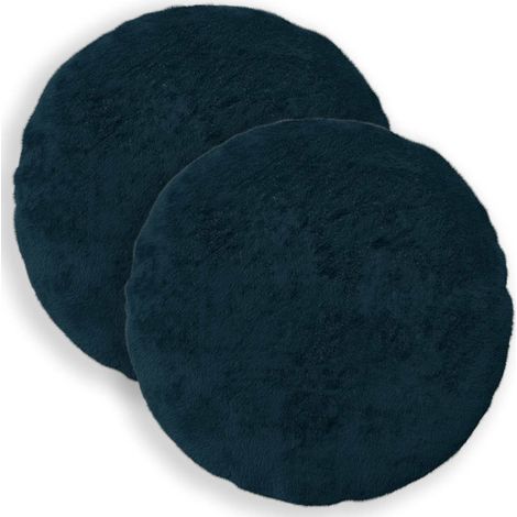 Kissenbezug 2 stk. HEERLEN Marineblau Ø 50 cm vidaXL (1/5)