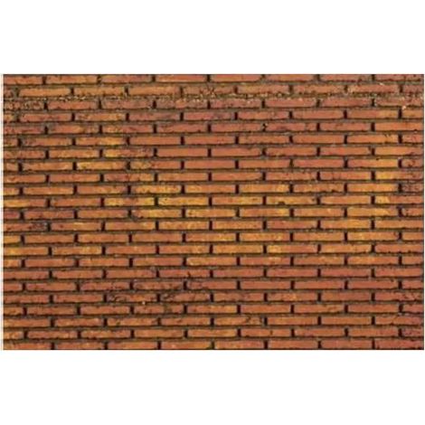 Pannello decorativo de corcho efecto muro con ladrillos pequeños 33 x 25 x 1
