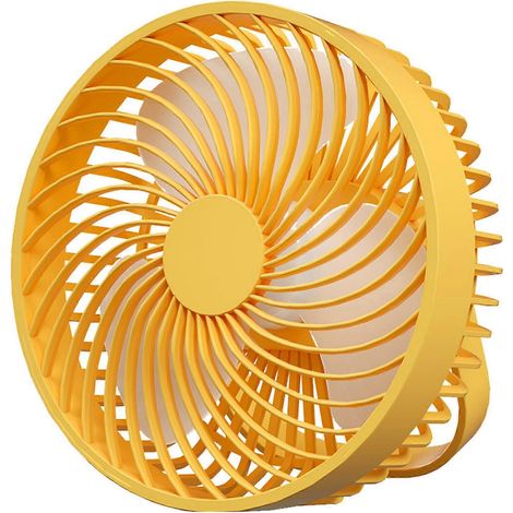 Ventilateur suspendu de 16,5 cm avec veilleuse, alimentation USB, idéal pour le camping en plein air. (1/5)