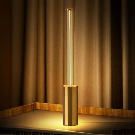 Lampe d'ambiance LED moderne ZVD - Lampe de table sans fil rechargeable pour restaurant et bar - Veilleuse portable pour chambre (1/5)