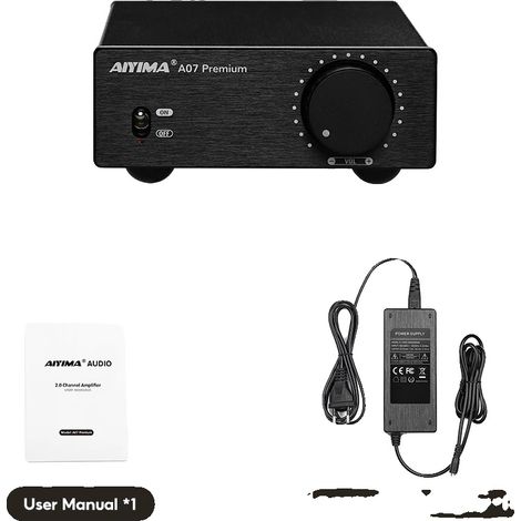 Leistungs Verstärker, Klasse D, Hochwertiger Audioausgang, A07 Premium 32V EU (1/2)