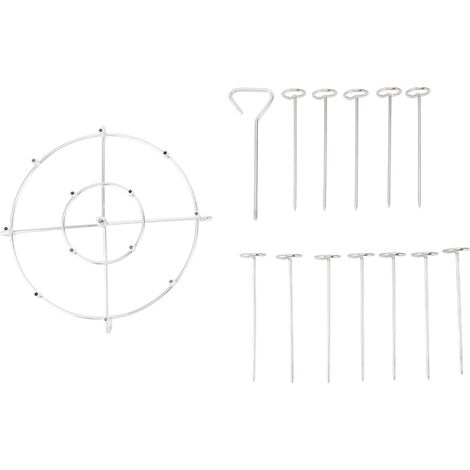 Frittierspießständer, multifunktional, vertikale Ausführung, platzsparend, Edelstahl 304, Spießhalter, Zubehör für Kebabgrills, 6 Quarts, 183 x 130 mm / 7,2 x 5,1 Zoll. (1/5)
