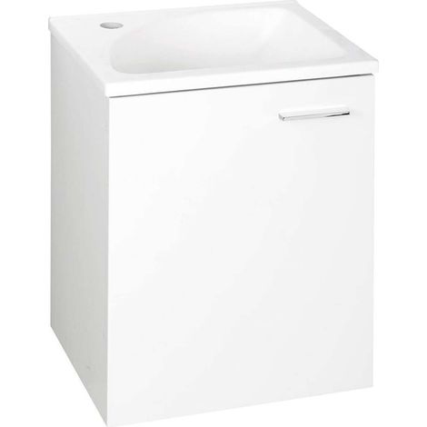 Aqualine Zoja - Mobile lavabo 40x50x32 cm, 1 anta, bianco 51048A