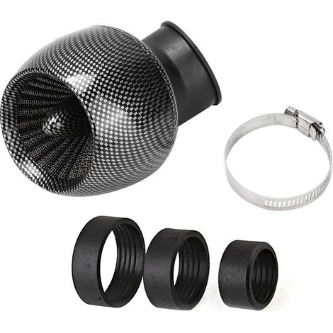 Filters to air, filter intake reliable, wear-resistant, dustproof and to low noise, in fiber of carbon, for motorcycle (1/5)