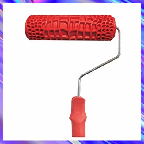 Rodillo de pintura texturizado de cocodrilo de 18 cm, herramienta de relieve de tierra de diatomeas para pintura de paredes. (1/5)