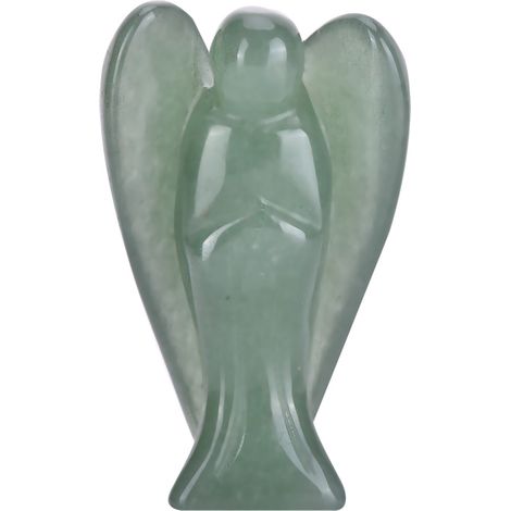 Ange sculpté en cristal de quartz clair naturel pour guérison énergétique (03) (1/5)