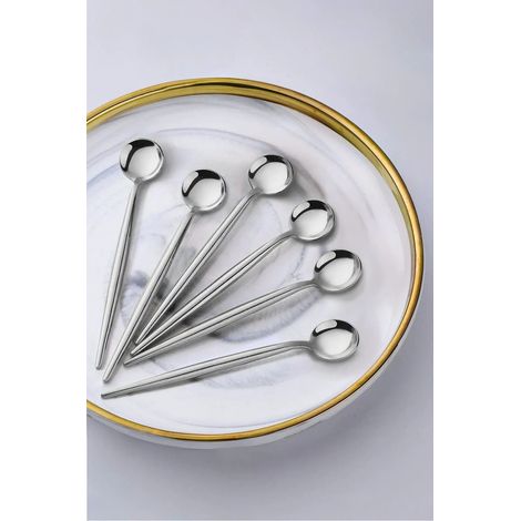 Set di posate con cucchiaio Set 2,5 Cmx12,5 Cmx1 Cm 100% Acciaio Argento