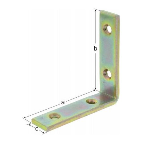 GAH Alberts  escuadra para  vigas L100  x 100  mm A.20  mm estrecha  acero en  bruto -  333102 (1/2)
