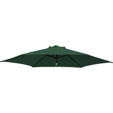 Greenbay Replacement Fabric Garden Parasol Canopy Cover for 2.7m 8 Arm Parasol - Green