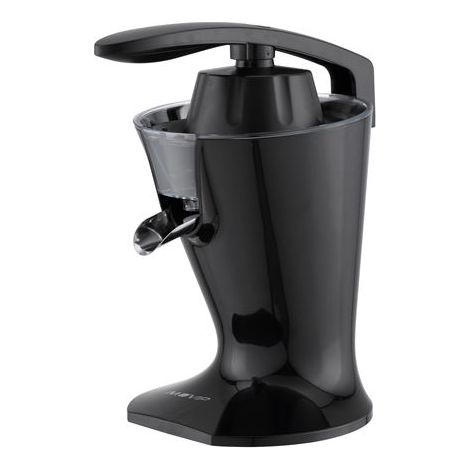 Muvip schwarz design elektrischer Entsafter 160w - komfortabler Quetschgriff - Edelstahlfilter - Anti-Tropf-System - 2 Kegelgrößen