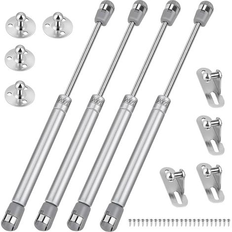 Gas Struts Hydraulic Cylinder Hinge Door Kitchen Cabinet Furniture Compression Spring Fittings for Lifting Door Cabinet Furniture Kitchen with Screws (1/5)