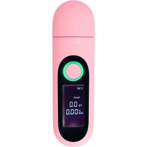 Alcootest numérique avec écran LCD tricolore, rechargeable par USB, test sans contact par souffle, appareil professionnel d'alcoolémie (1/5)