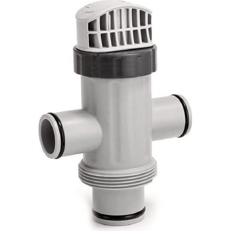 Double slot piston valve fitting for above-ground pool filter pump – Part number 11872, compatible Intex spare part