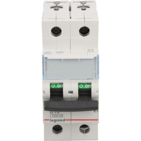Interruptor automático 2P B 10A 6kA CA S302 TX3 403385