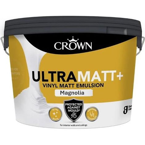 Crown Ultra Matt+ Magnolia Vinyl Matt Emulsion 10L