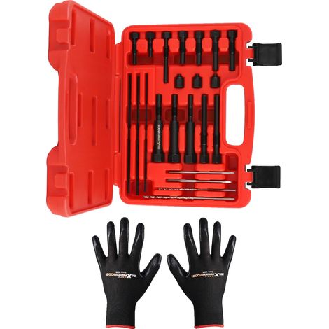 Herramienta para extraer bujías incandescentes, de acero, 25 cm x 10 cm, compatible con M8 y M10, diseño duradero, mangos ergonómicos. (1/5)
