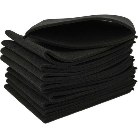 10x filtre compatible avec Einhell RT-VC 1420 RT-VC 1600 E, RT-VC 1525 SA, RT-VC 1500 WM aspirateur - Filtre en mousse noir (1/4)