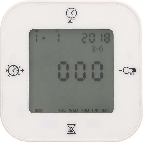 Multifunktionales Thermometer, Hygrometer, Sprachsteuerung, hochpräzise Digitaluhr, Temperatur- und Feuchtigkeitsanzeige