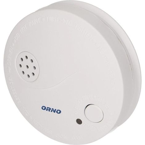 Detector de humo a pilas de 9 V CC, color blanco OR-DC-609 (1/5)