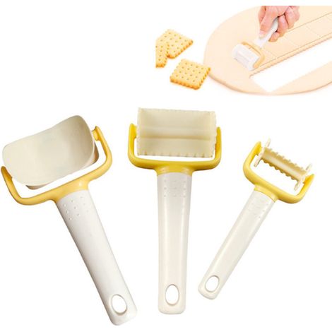 Moule à biscuits, lot de 3 moules à gâteaux en plastique, moule multifonction, accessoires de cuisine, pour pizza, gâteau, pain (1/5)