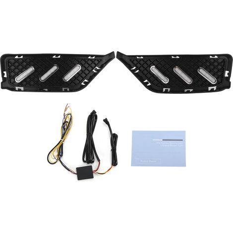 Satz mit 2 LED-Tagfahrlichtern mit dynamischen Blinkern und 3 Lichtfarben, kompatibel mit BMW X1 2013-2014 (1/3)