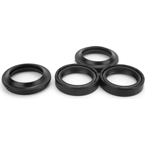 4 Pièces Joint SPI Fourche Avant Amortisseur Protection Anti-Poussière Caoutchouc Compatible Yamaha 39x52x11mm (1/5)