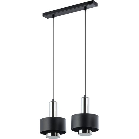 Suspension minimaliste noir/argent 2xGX53 RIF LUX Sigma