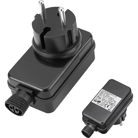 12V 12W Transformateur IP44 Adaptateur Pilote,Transformateur LED,Clignoteur Pour Guirlande, Adaptateur Pilote Basse Tension pour les lumières de Noël, les lumières de fées, les lumière de glaçons (1/5)