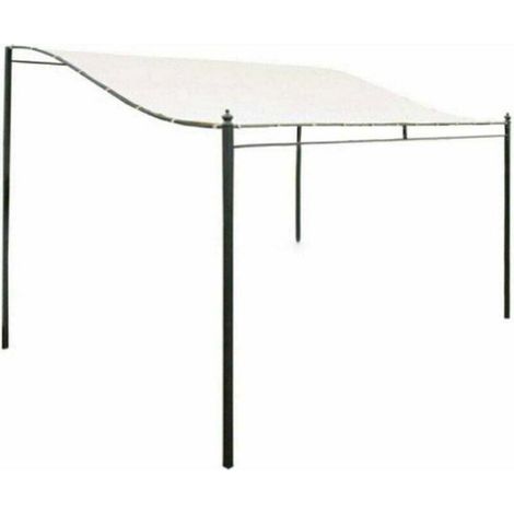 Toile De Toit De Remplacement - 300D - Imperméable - Résistant À La Déchirure - Pour Tonnelle Pavillon - 3 x 2,6 M - Blanc Crémeux (1/4)