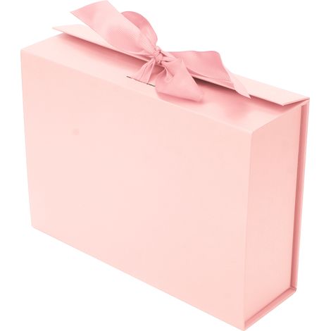 Boîte Cadeau Rose Réutilisable pour Bijoux et Accessoires - Emballage Écologique Pliable (1/5)