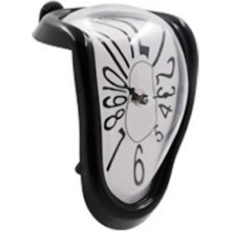 Schmelzende Uhr, stilvolle, surrealistische Wanduhr, Hängeuhr für Wohnzimmer, Schreibtisch, Heimdekoration-Black Arabic (1/5)