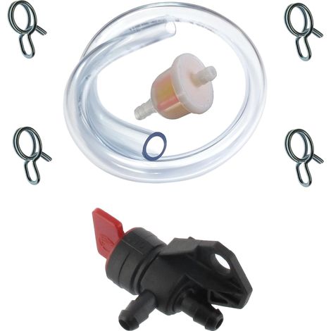 Kit essence compatible avec GCV 135 160 16950-ZG9-M02 : robinet + durite + filtre + collier tondeuse tracteur (1/5)