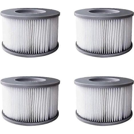 Lot de 4 filtres pour spas gonflables MSpa, cartouche filtrante et pompe améliorées pour tous les spas MSPA actuels (1/4)