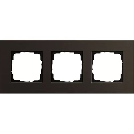 Gira Abdeckrahmen 3-fach aluminium braun 0213127 (1/2)