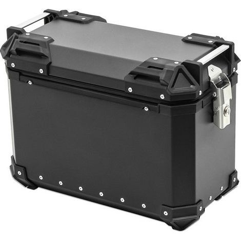 Valise latérale moto - Bagtecs XW30 - Aluminium noir - 30 Litres - Étanche et sécurisée