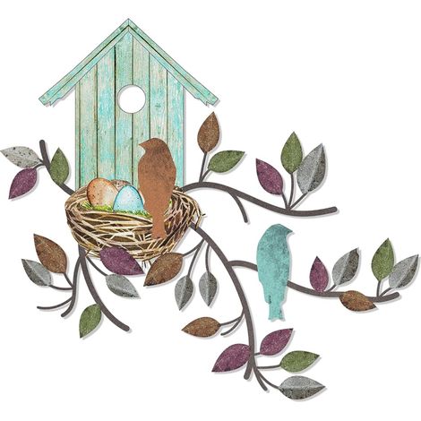 10 cm Décor mural métal coloré, décoration pour salon chambre bureau jardin (1/5)