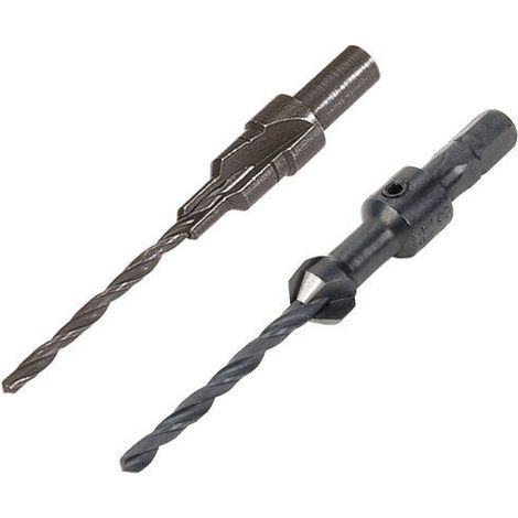 Wolfcraft – Mèche à bois pour perceuse 3,5-5/9,5mm – Pour bois dur – Coupe nette sans éclat – Lot de 2 (1/5)