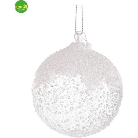 Sfera in vetro Cheery Bizzotto trasparente Ø8 cm