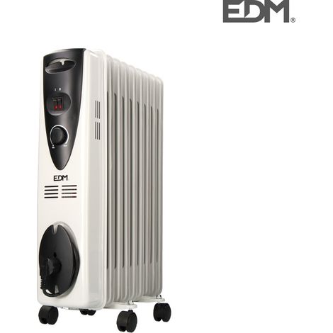 Radiador EDM - radiador de aceite - 2000W - 45x16,5x66cm - 07122 (1/4)