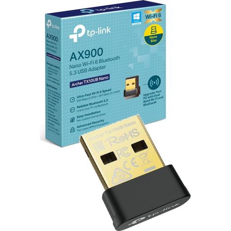Clé WiFi 6 AX900 avec Bluetooth 5.3, Archer TX10UB Nano (1/5)